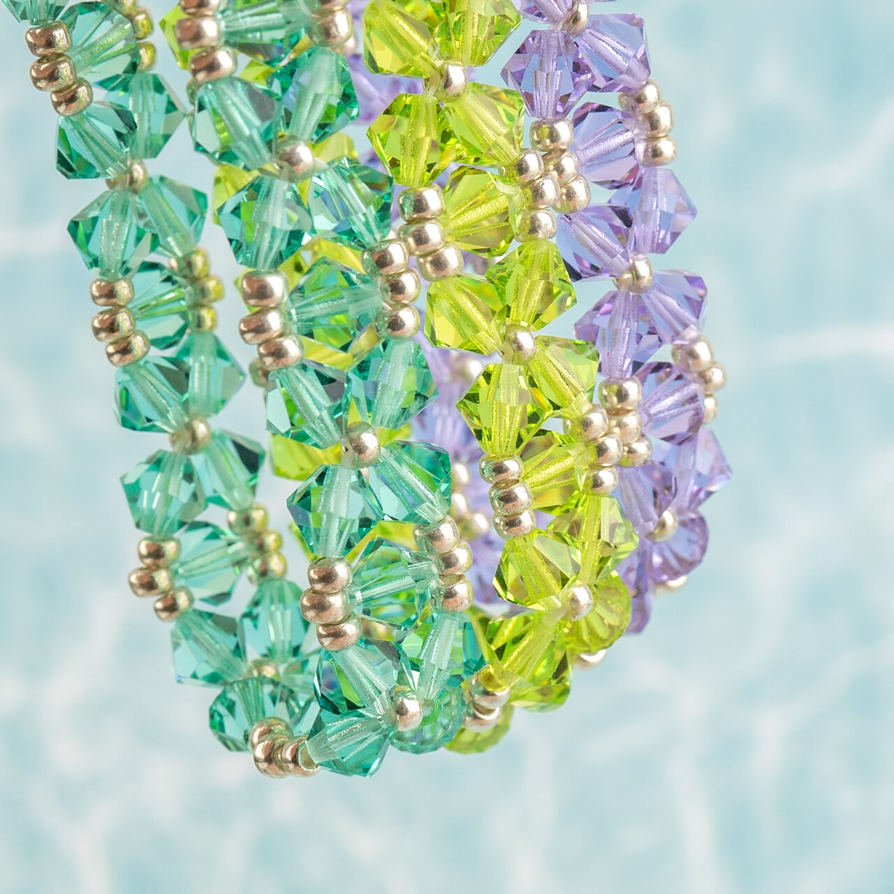Week of Jewelry Making: Flowing Crystal Bracelet Stackers with @daniellewickesjewelry